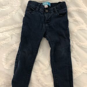 Dark denim skinny jean